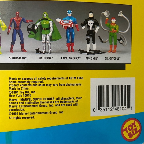 1994 toy biz marvel superheroes the punisher action figure - Picture 3 of 8